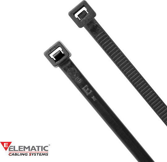 EM Group Пластмасови Кабелни Аксесоари 140mmx3.6mm в Черен Цвят 100 бр BMN1436/5309