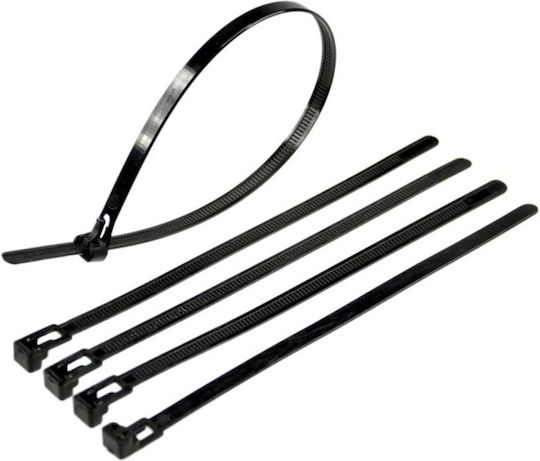 EM Group Пластмасови Кабелни Аксесоари 140mmx3.6mm в Черен Цвят 100 бр BMN1436/5309