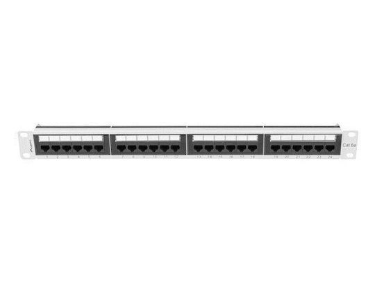 Lanberg Patch Panel für Rack 1U 19" 24 Steckdosen cat6a Graues