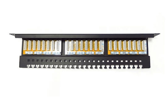 Digitus Panou Patch Ecranat pentru Rack 1U 19" 24 Porturi cat6 Negru