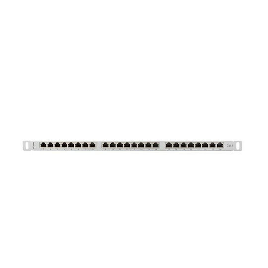 Lanberg Patch Panel Shielded για Rack 1U 19" 24 Θυρών cat6 Γκρι