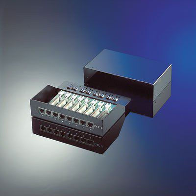 Roline Patch Panel Cat5e Wall Mount 8port Stp Black 26.11.0310