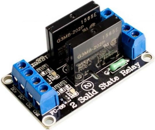 Optum 5V DC 2-Channel Solid-State Relay Board για Arduino
