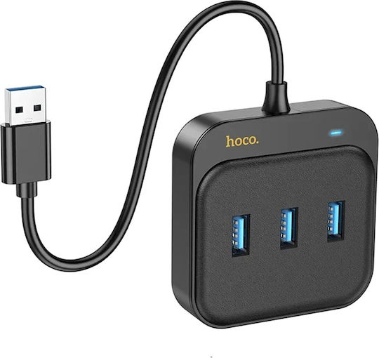 Hoco Hub 3 Θυρών USB 3.0 με σύνδεση USB-A / Ethernet