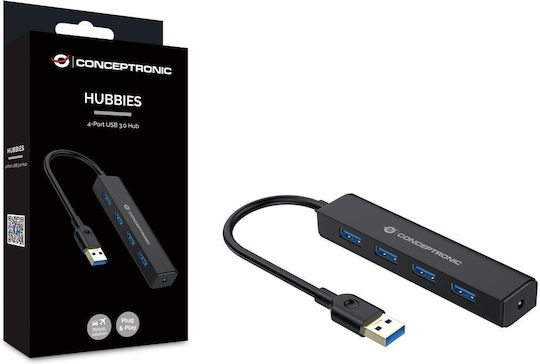 Conceptronic Hub 4 Θυρών USB 3.0 με σύνδεση USB-A