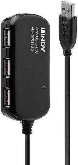 Lindy Hub 4 Θυρών USB 2.0 με σύνδεση USB-A