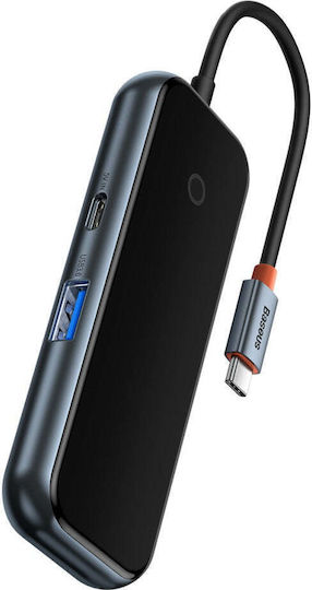 Baseus Acmejoy Hub 2 Θυρών USB 3.0 με σύνδεση USB-C Γκρι