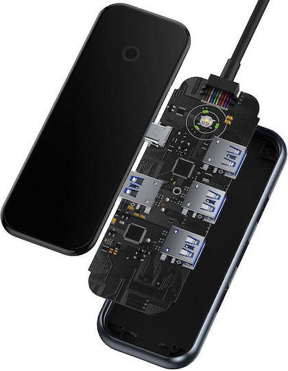 Baseus Acmejoy Hub 2 Θυρών USB 3.0 με σύνδεση USB-C Γκρι