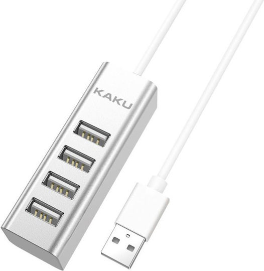Kaku KSC-383 Hub USB 4 Porturi USB 2.0 cu Conectare USB-A Alb