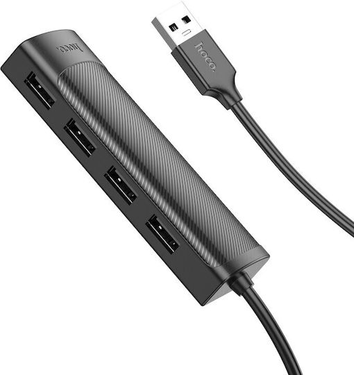 Hoco Hb41 Easy Hub 4 Anschlüsse USB 2.0 mit Anschluss an einen Computer USB-A