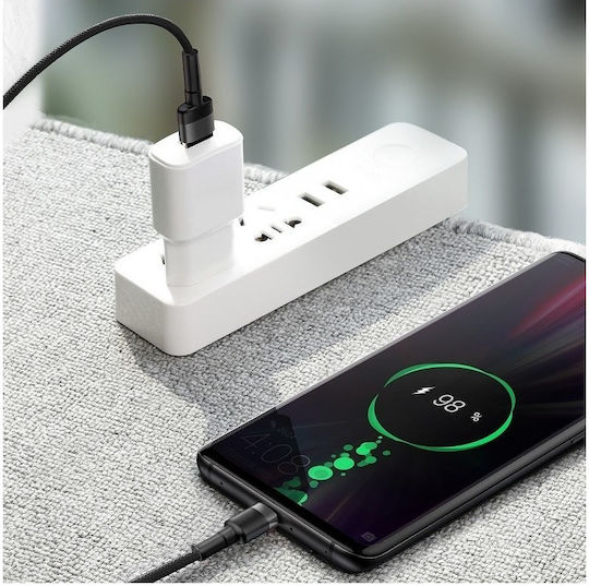 Baseus Cafule USB 2.0 Cable USB-C male - USB-A 40W Μαύρο 1m CATKLF-PG1