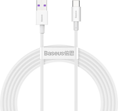 Baseus Superior Series USB 2.0 Cable USB-C male - USB-A / USB-C 66W White 2m (CATYS-A02)