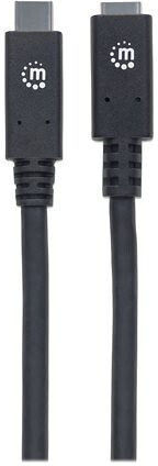 IC Intracom USB 2.0 Cable USB-C male - USB-C female Μαύρο 0.5m 355230