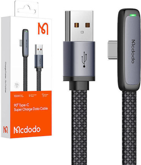Mcdodo USB 2.0 Cable USB-C male - USB-A 100W PD Μαύρο 1.2m CA-3340