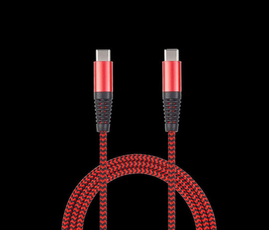 2GO USB 2.0 Cable USB-C male - USB-C Red 1m (797195)
