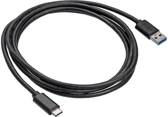 Akyga Regular USB 3.1 Cablu USB-C bărbătesc - USB-A Negru 1.8m (AK-USB-29)