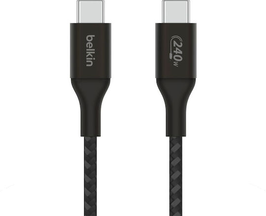 Belkin Boost Charge USB 2.0 Cable USB-C male - USB-C 240W PD Μαύρο 1m CAB015BT1MBK