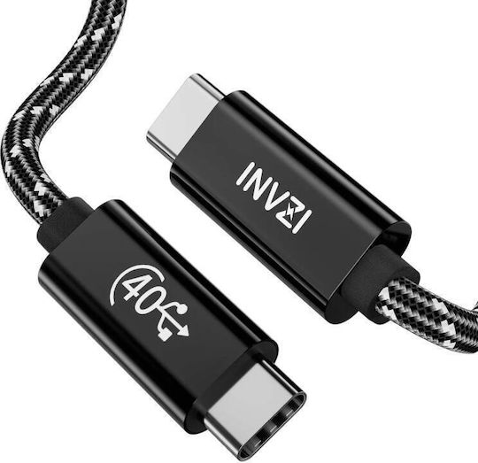 INVZI INVUSB4 USB 4 Video Cable USB-C Male - USB-C 240W PD Black 2m