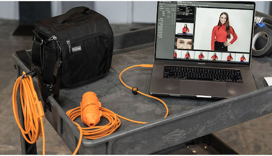 Tether Tools USB 2.0 Cable USB-C male - micro USB-A Πορτοκαλί 9.4m CUC31B-ORG