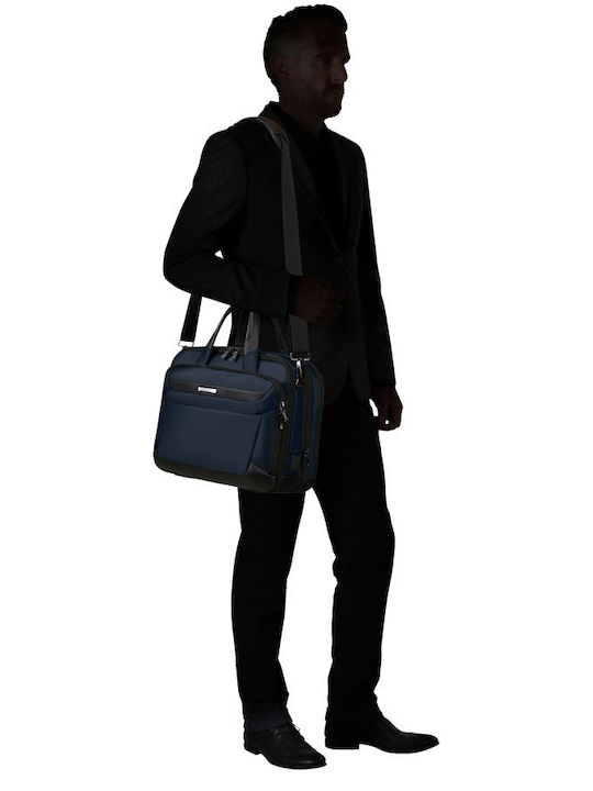 Samsonite Pro-DLX 6 Waterproof Shoulder / Handheld Laptop Bag 17.3" with USB Port in Blue Color