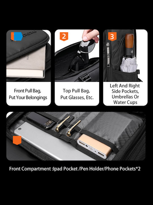 Arctic Hunter B00461 Waterproof Backpack Backpack for 15.6" Laptop Black