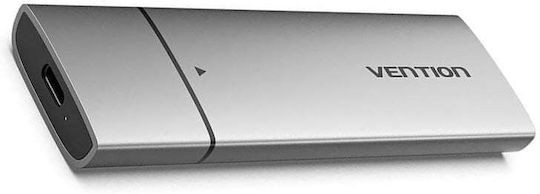 Vention Твърд диск кутия M.2 PCI Express NVMe с връзка Type-C в Сив цвят