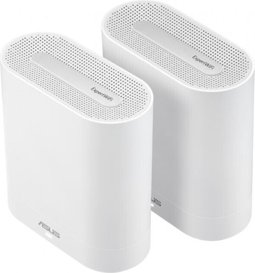 Asus ExpertWiFi EBM68 WiFi-Mesh-Netzwerk Zugriffspunkt Wi-Fi 6 Tri Band (2.4 & 5 & 6GHz) in Doppelter Bausatz