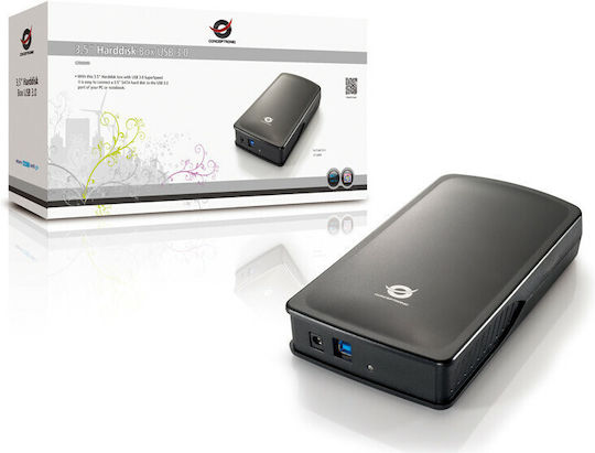 Conceptronic CHD3DUSB3 Case for Hard Drive 3.5" SATA III with Connection USB 3.0