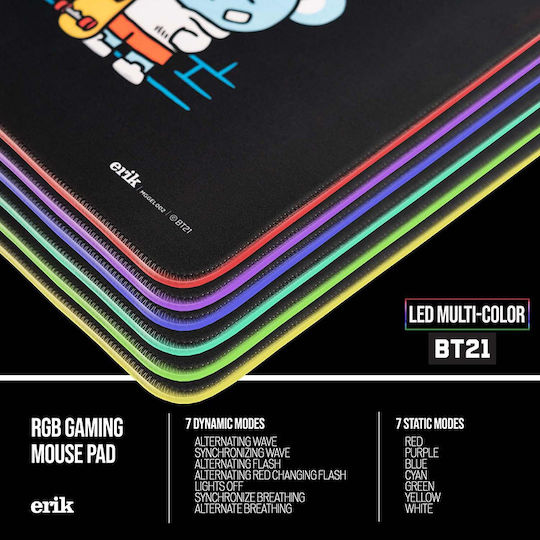 Grupo Erik Bt21 Gaming Mouse Pad XXL (900mm) με RGB Φωτισμό MGGEL002