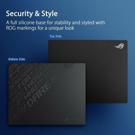 Asus Moonstone Ace L Black Edition Mouse Pad Μαύρο 90MP03L0-BPUA00