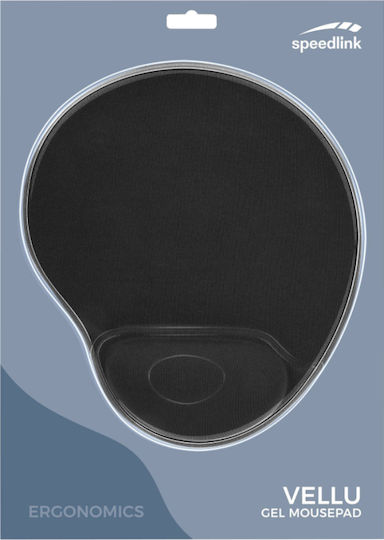 SpeedLink VELLU Gel Мишка Пад Черна Мишка Подложка с Поддръжка на Китката Черна SL-6211-SBK-01