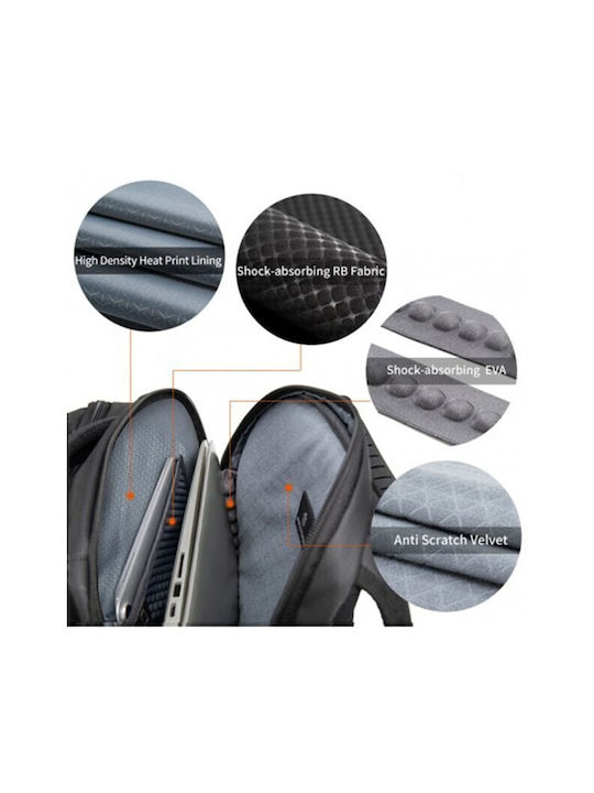 Arctic Hunter B00388 Wasserdicht Tasche Rucksack für Laptop 15.6" in Gray Farbe