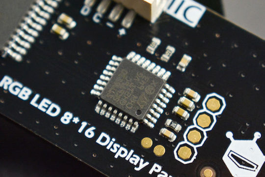 DFRobot Gravity: I2C 8x16 RGB LED Matrix Panel DFR0522
