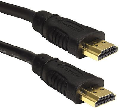 Lineme HDMI 2.0 Cable HDMI male - HDMI male 1m Μαύρο