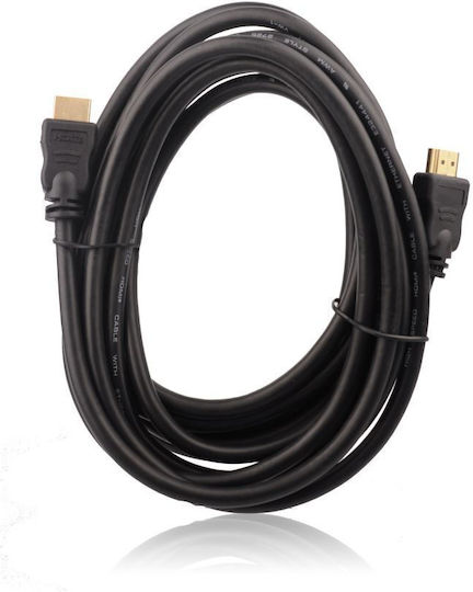 Art HDMI 1.4 Hochgeschwindigkeits 1080p 120Hz Kabel HDMI-Stecker - HDMI-Stecker 5m Schwarz