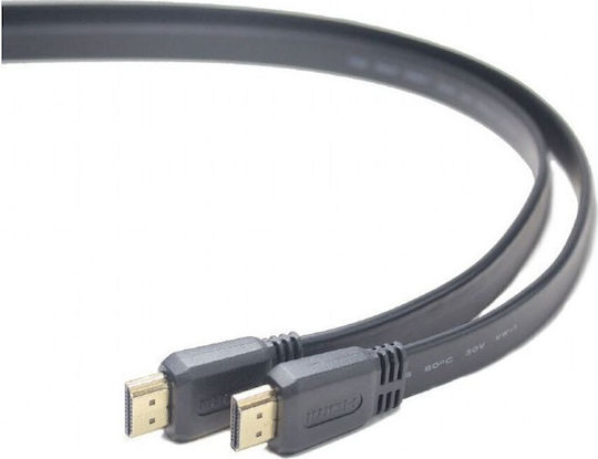Cablexpert HDMI 2.0 Premium High Speed 4K 60Hz HDR Flat Cable HDMI male - HDMI male 1.8m Μαύρο