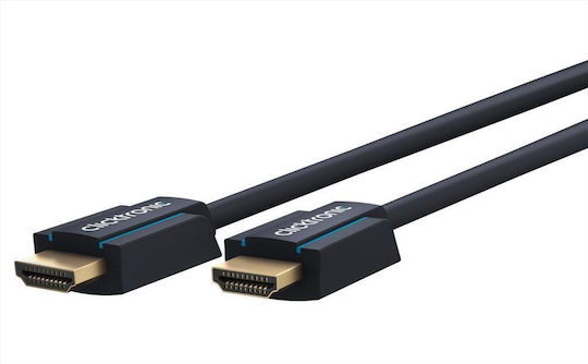 Clicktronic HDMI 2.0 Premium High Speed 4K 60Hz HDR Cable HDMI male - HDMI male 2m Μπλε