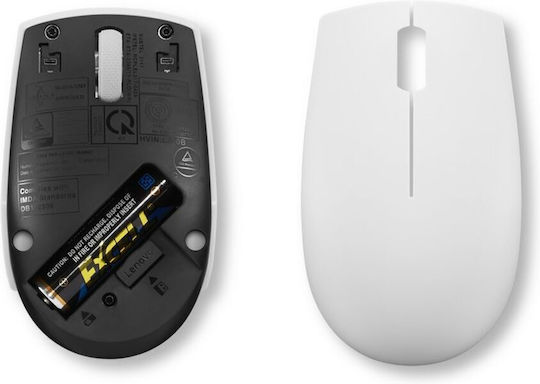 Lenovo 300 Wireless Compact Mouse Безжичен Мини Мишка Cloud Grey