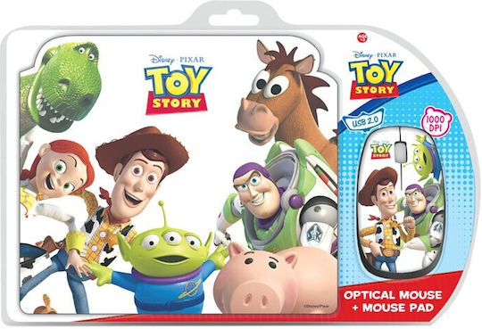 Disney Toy Story Ενσύρματο Mini Ποντίκι Πολύχρωμο
