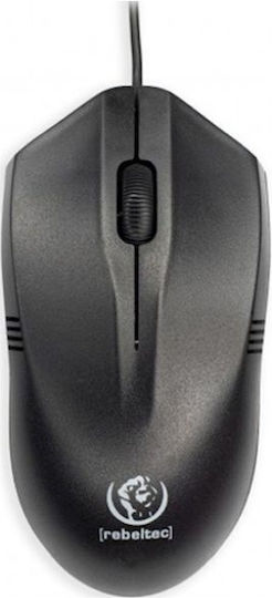Rebeltec Wolf Wired Mouse Black