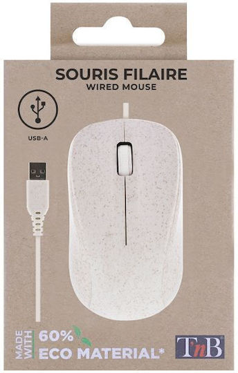 T'nB Mueco Eco Friendly Verkabelt Maus Gray