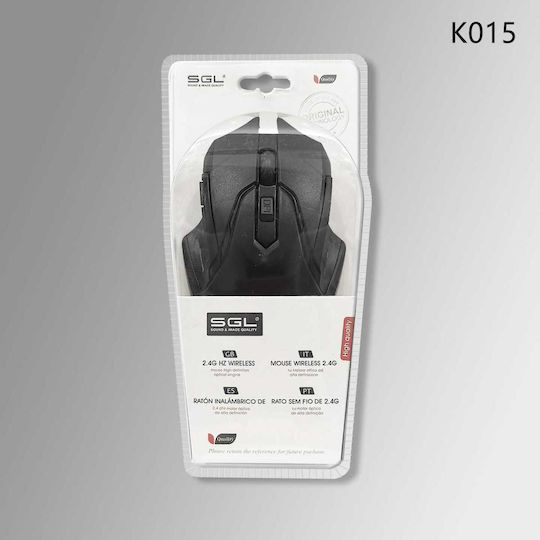 SGL K015 Ασύρματο Ποντίκι Μαύρο