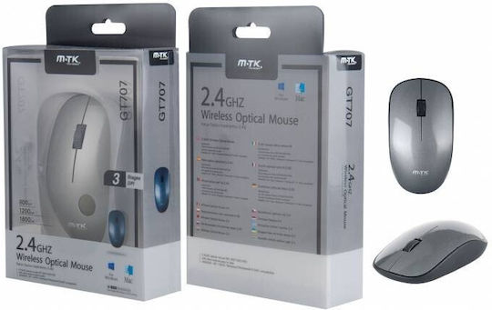 Moveteck GT707 Ασύρματο Ποντίκι Gray