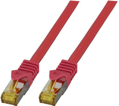 EFB S/FTP Cat.6a Ethernet Network Cable 1m Red 1pcs