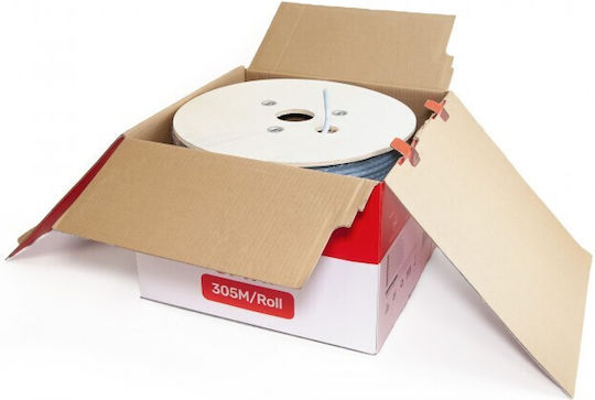 Unitek S/FTP Cat.7 (10Gbps) Καλώδιο Δικτύου Ethernet χωρίς ακροδέκτες 305m Γκρι