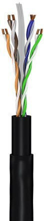 Goobay U/UTP Cat.6 (Gigabit) Network Cable Ethernet Outdoor 30m Black