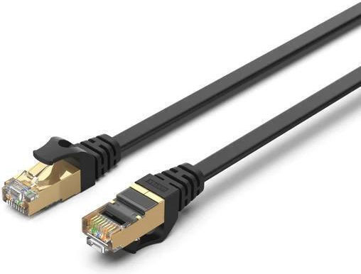 Unitek Flat S/FTP Cat.7 (10Gbps) Καλώδιο Δικτύου Ethernet 3m Μαύρο