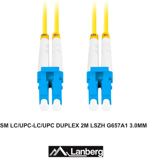 Lanberg Καλώδιο Οπτικής Ίνας SC/UPC-LC/UPC 2m Πολύχρωμο