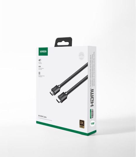 Ugreen HDMI 2.1 Ultra High Speed 48Gbps 4K 120Hz HDR VRR Cable HDMI Male - HDMI Male 1.5m Gray