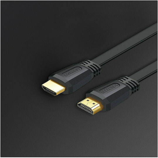 Ugreen Ed015 HDMI 1.4 High Speed 1080p 120Hz Cable HDMI male - HDMI male 5m Μαύρο